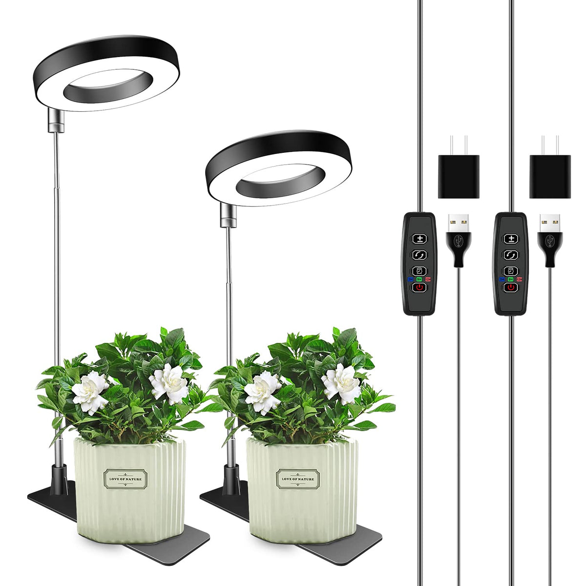 Aokrean Grow Lights for Indoor Plants Growing, Full Spectrum with Base Father Jim Norris notebooks