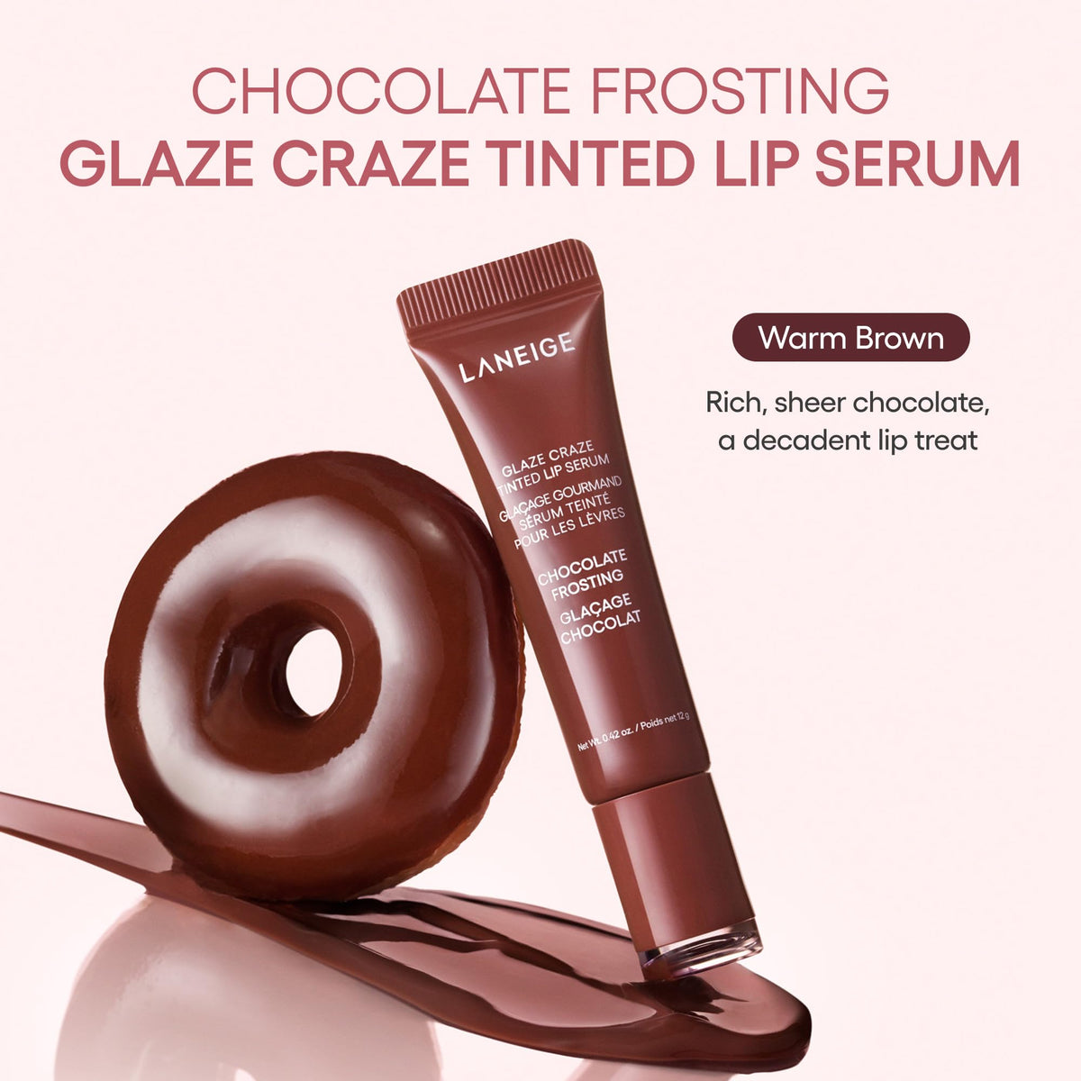 LANEIGE Glaze Craze Tinted Lip Serum with Plumping Polypeptides Father Jim Norris notebooks