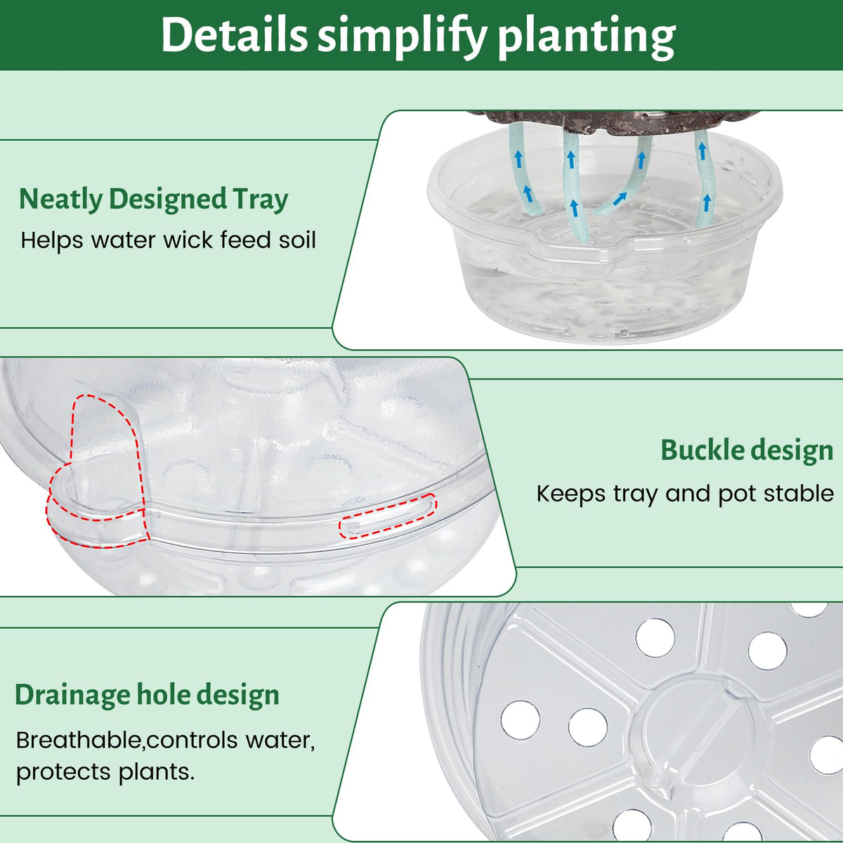Bluepro Clear Nursery Pots with Humidity Domes, 4 Inch, 30-Pack Father Jim Norris notebooks