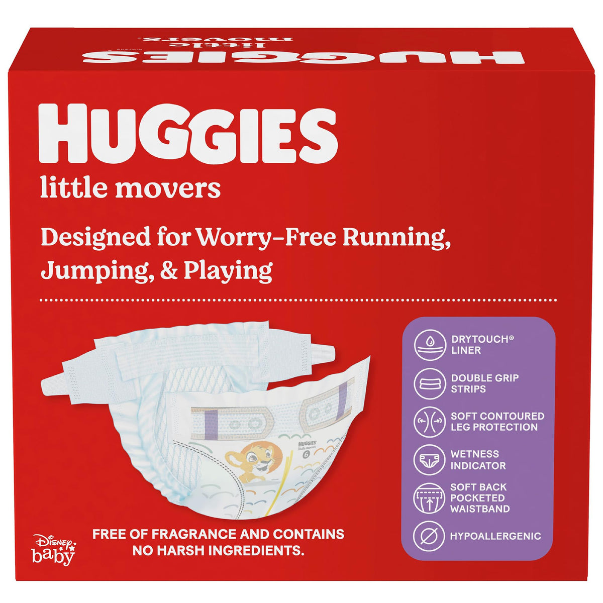 Huggies Little Movers Diapers Size 6, 108 Count (2 Packs of 54)