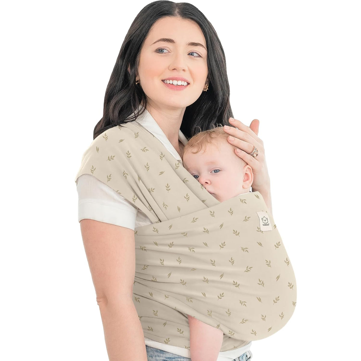 KeaBabies Baby Wrap Carrier, All in 1 Original Baby Carrier, Trendy Black