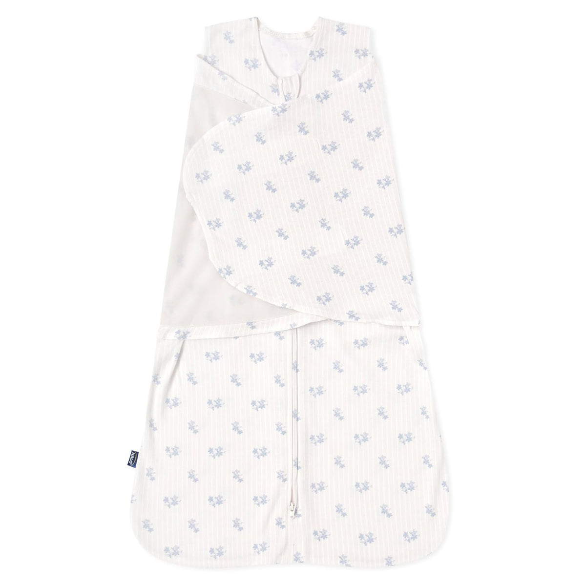 HALO SleepSack Swaddle | Cotton | 1.5 TOG | 68-75°F | 6-12 lbs |Baby Blue