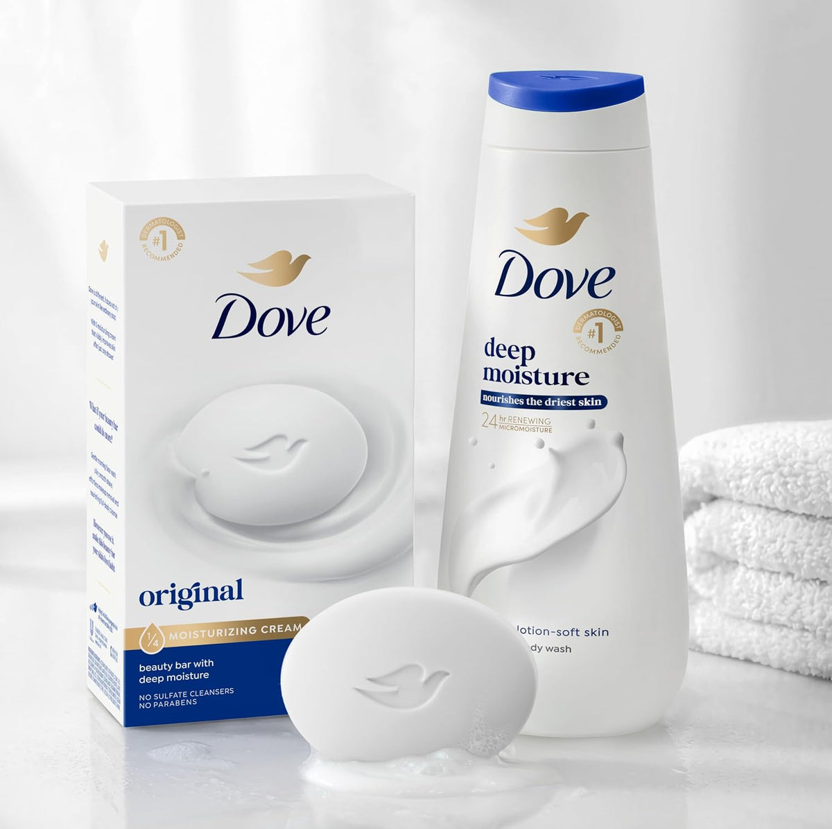 Dove Beauty Bar Soap Original 8 Count for Soft
