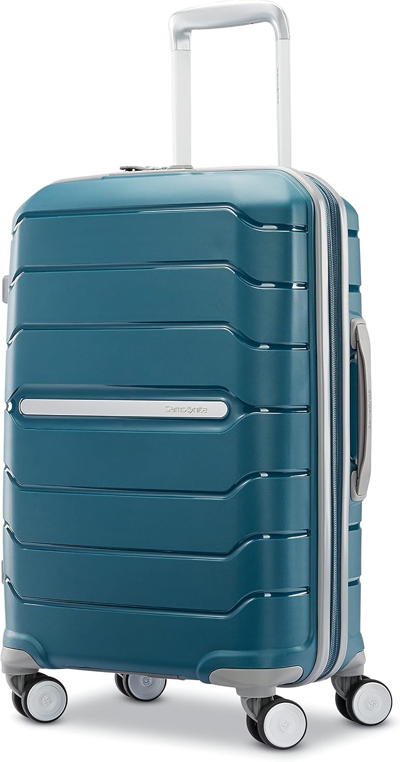 Samsonite Freeform Medium Luggage with Dual 360° Spinner Wheels - Checked Suitcase - TSA Lock, Airline-Approved - Lightweight Durable Polypropylene Expandable Hardshell - Amethyst Purple