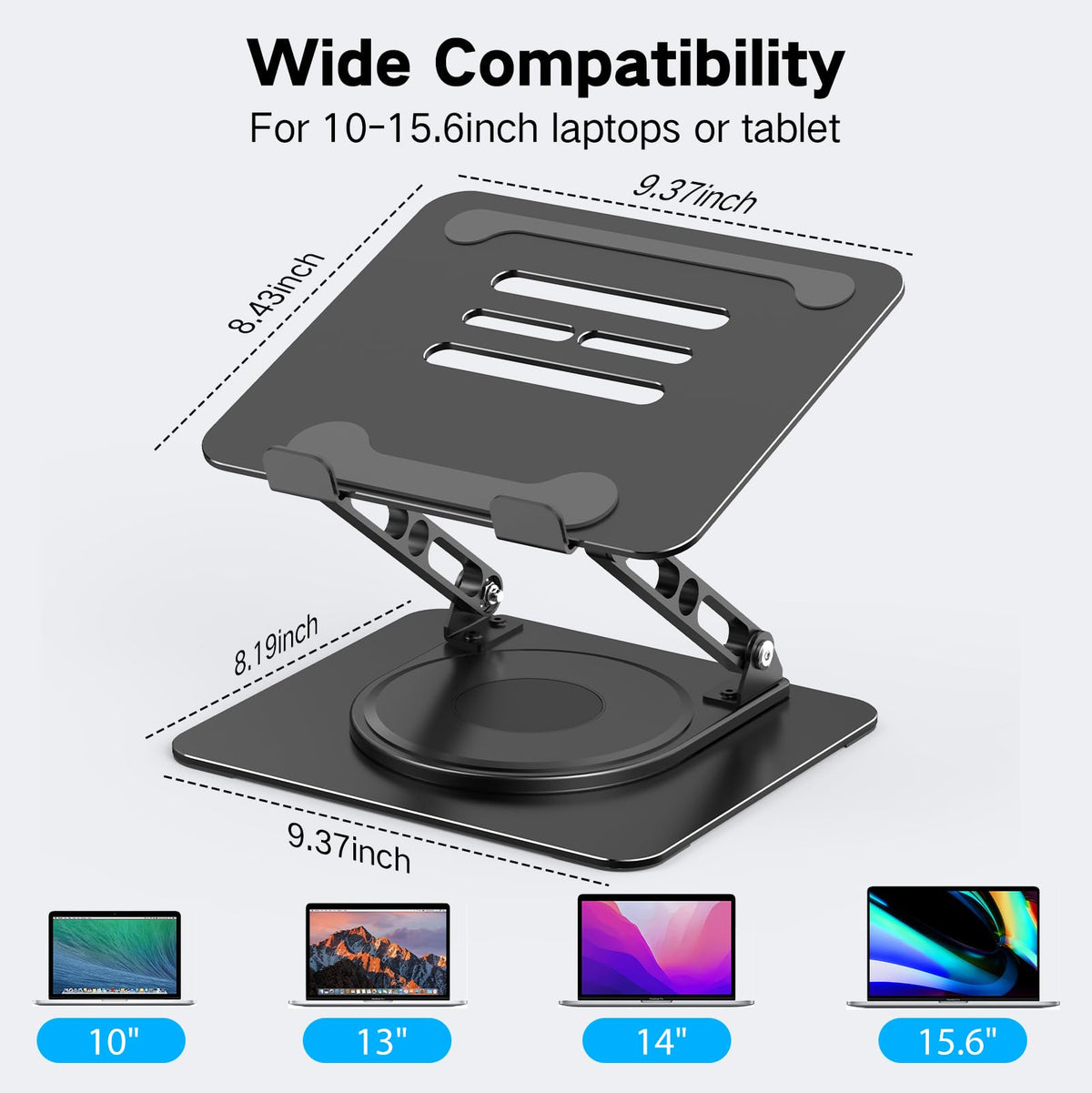 Adjustable Laptop Stand for Desk, Metal Laptop Riser Holder Father Jim Norris notebooks