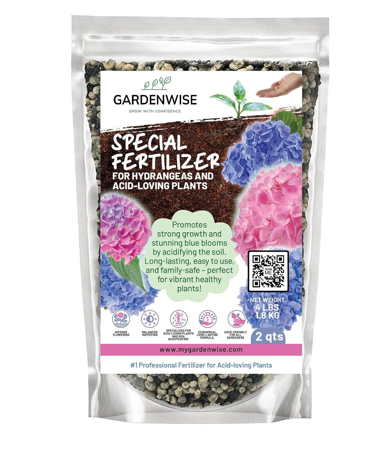 GARDENWISE 6-3-0 All-Purpose Professional Eco-Friendly Slow-Release Nitrogen Fertilizer with Iron & Calcium,Non-Burning, Enhances Soil Structure,for Indoor&Outdoor Plants,Vegetable Gardens (2 QUARTS) Father Jim Norris notebooks