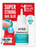 Kiss PowerFlex Nail Glue for Press Ons, Super Strong, Fast Drying Drop On