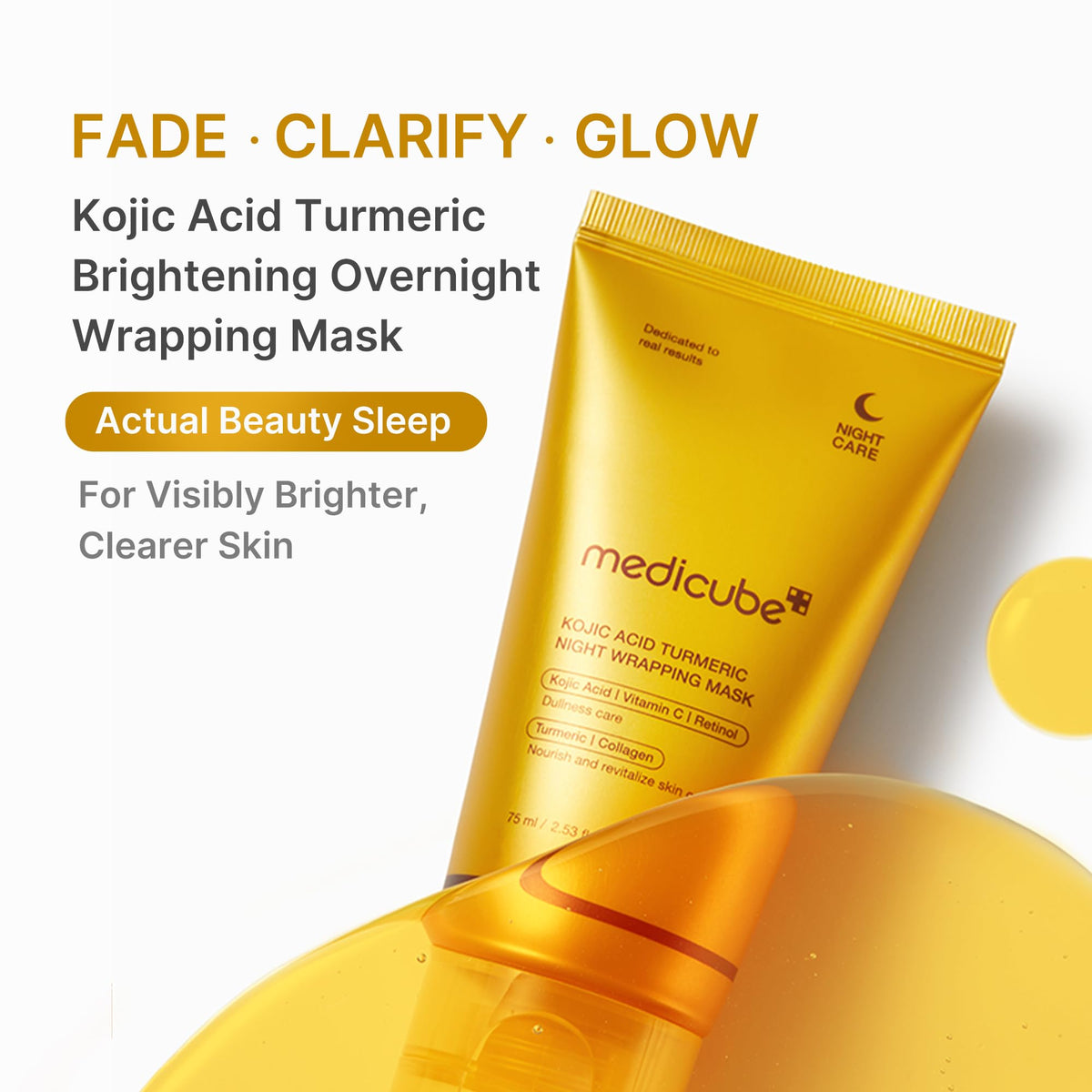 medicube Wrapping Mask Collagen Glazed Milky Glow - Daytime Peel Off Mask