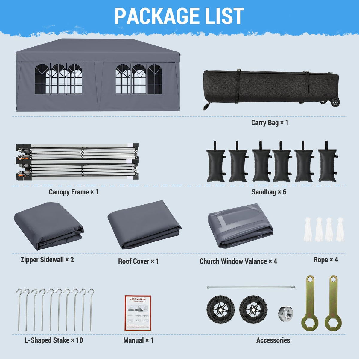 10x10 Pop Up Canopy Tent with One-Push Center Lock,Dark Gray Father Jim Norris notebooks