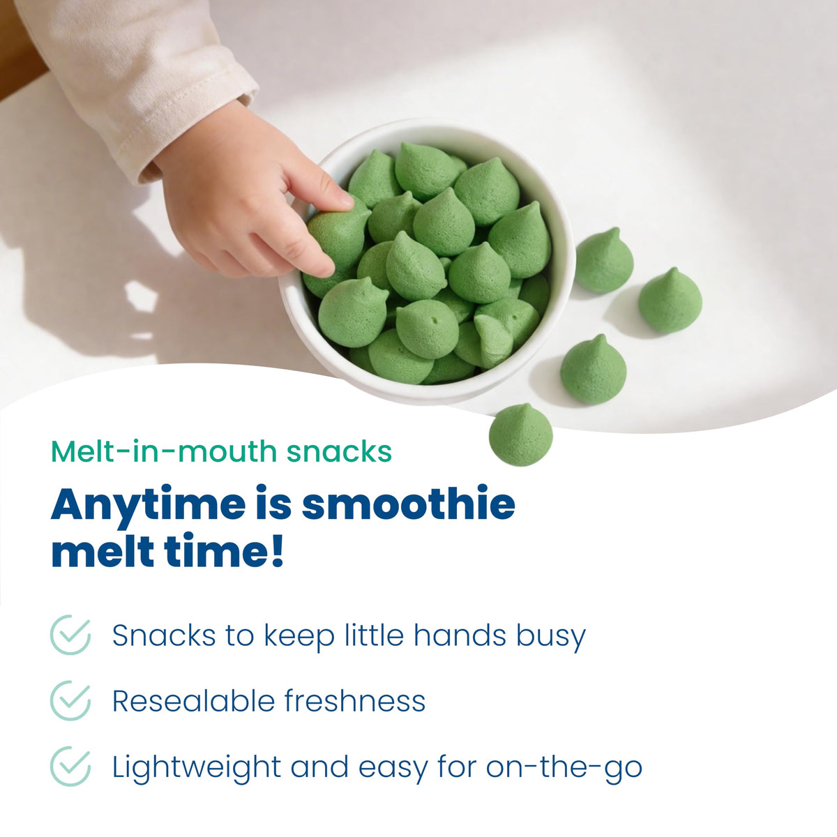 Amara Smoothie Melts - Best Sellers Variety Pack - Baby Snacks Made With Fruits and Vegetables - Healthy Toddler Snacks For Your Kids Lunch Box - Organic Plant Based Yogurt Melts - 6 Packs