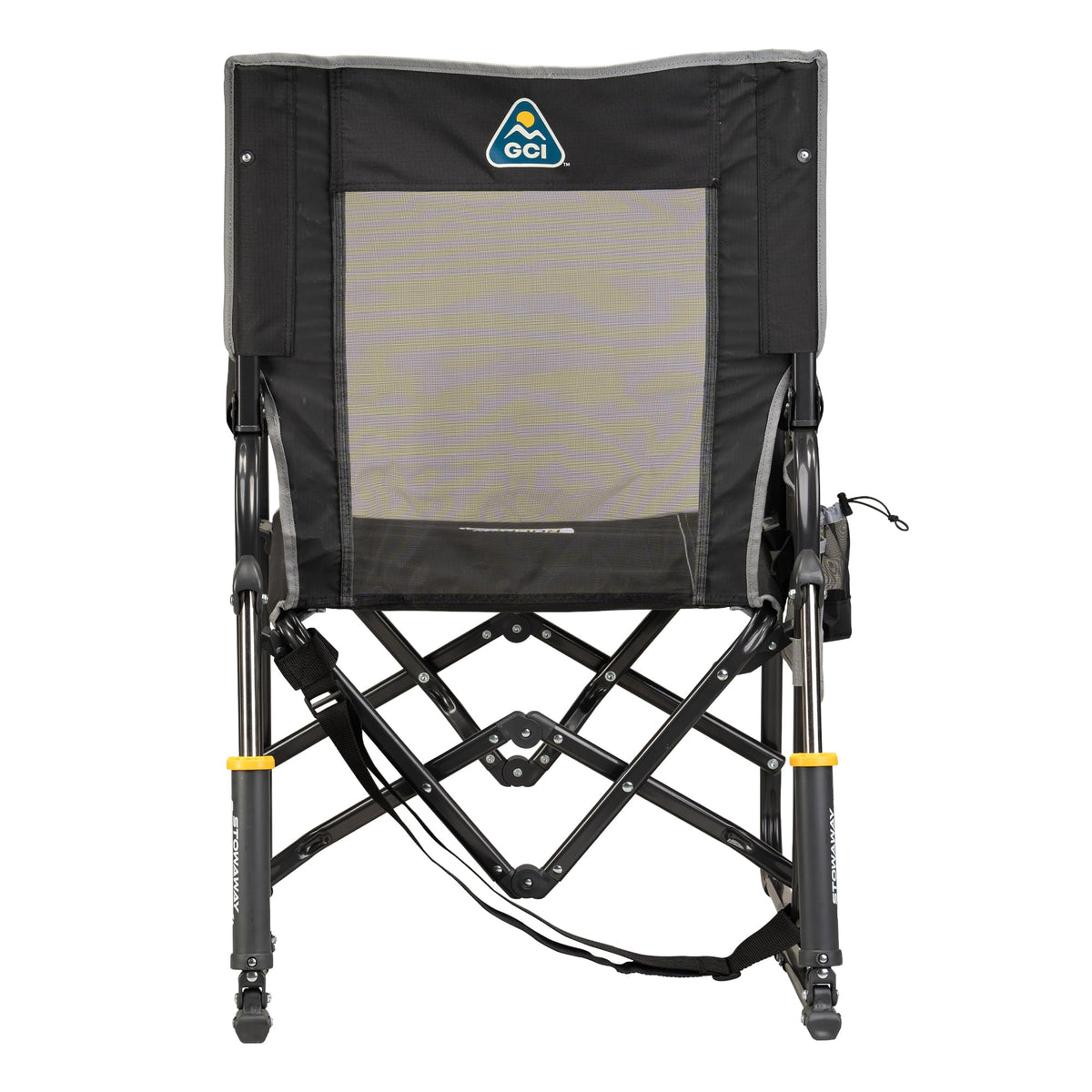 GCI Outdoor Freestyle Rocker XL with Side Table Camping Chair | Portable Folding Rocking Chair with Solid, Durable Armrests, Drink Holder & Comfortable Backrest — Black Father Jim Norris notebooks