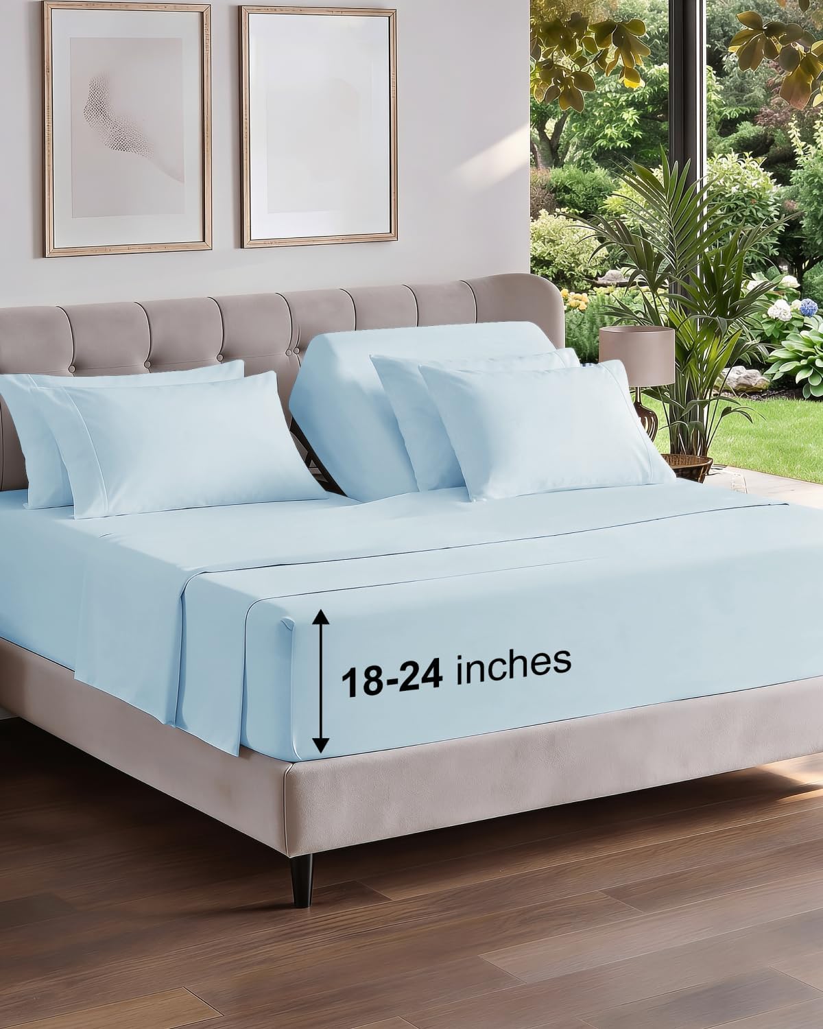 CGK Extra Deep Twin XL Sheet Set - 4pc College Dorm Room - Coral