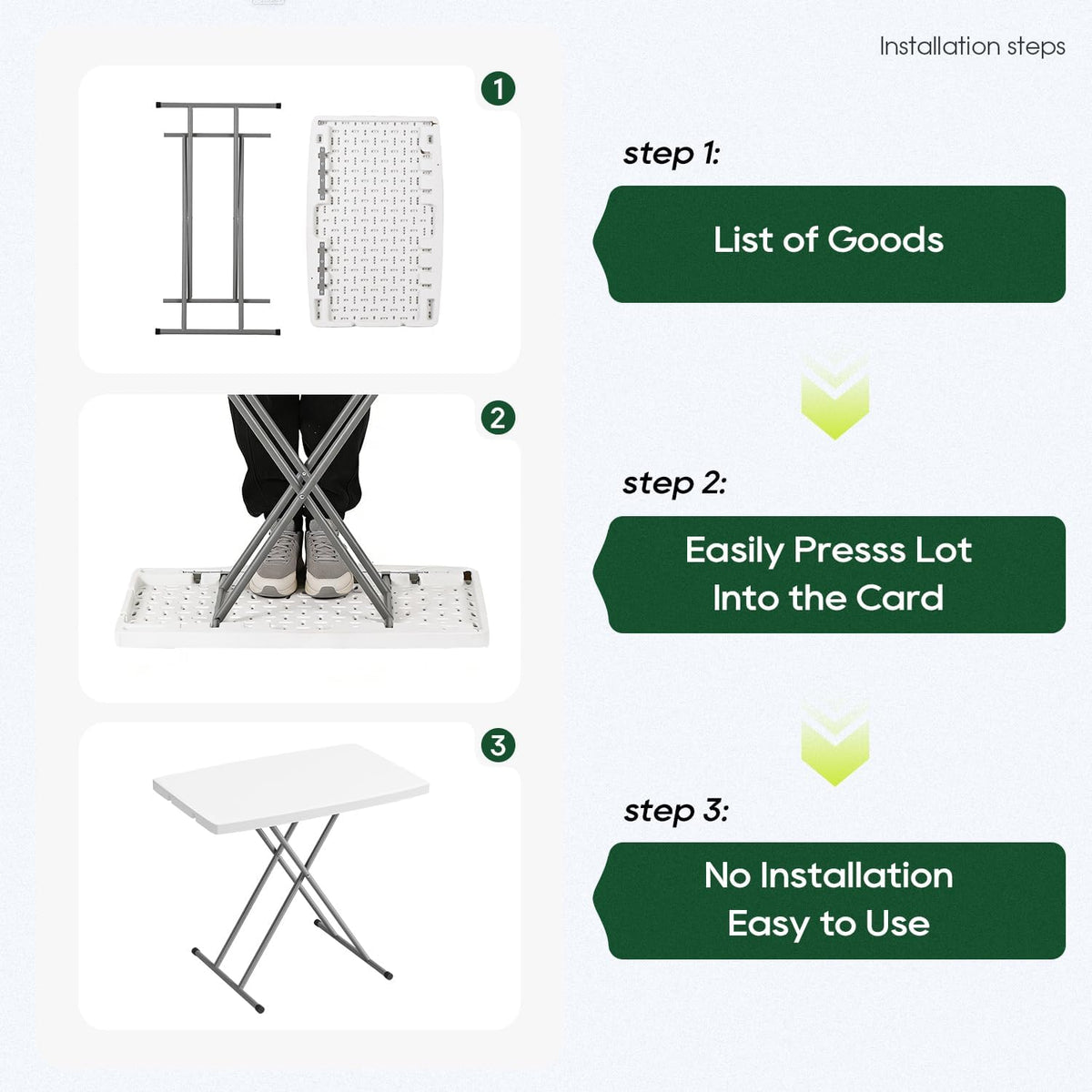 BestOffice | 6FT Folding Table | Black | Portable Plastic Table Father Jim Norris notebooks