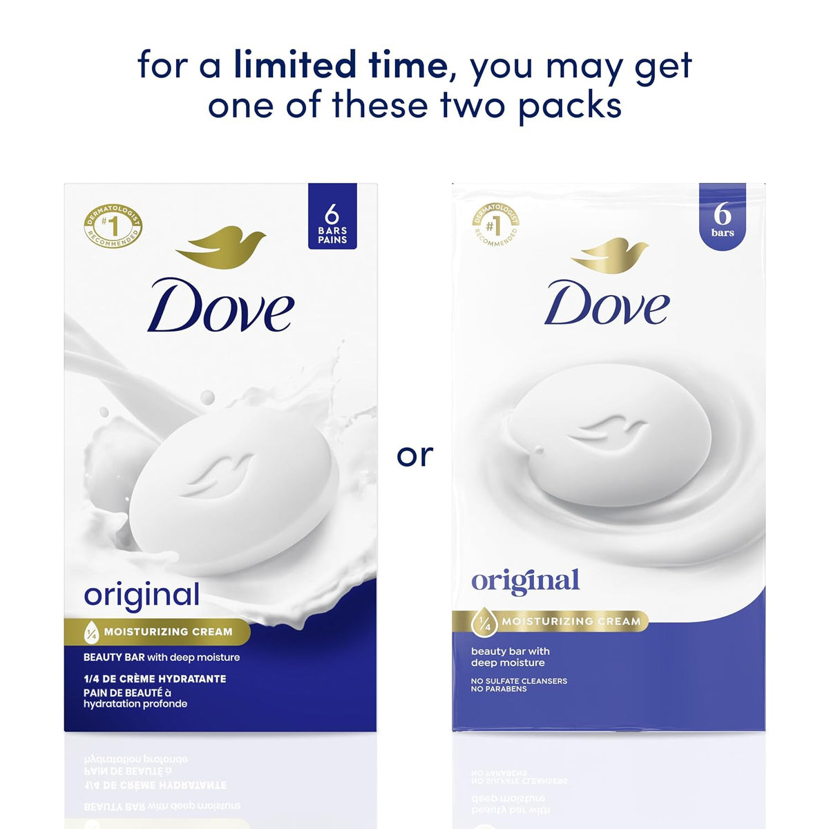 Dove Beauty Bar Soap Original 8 Count for Soft