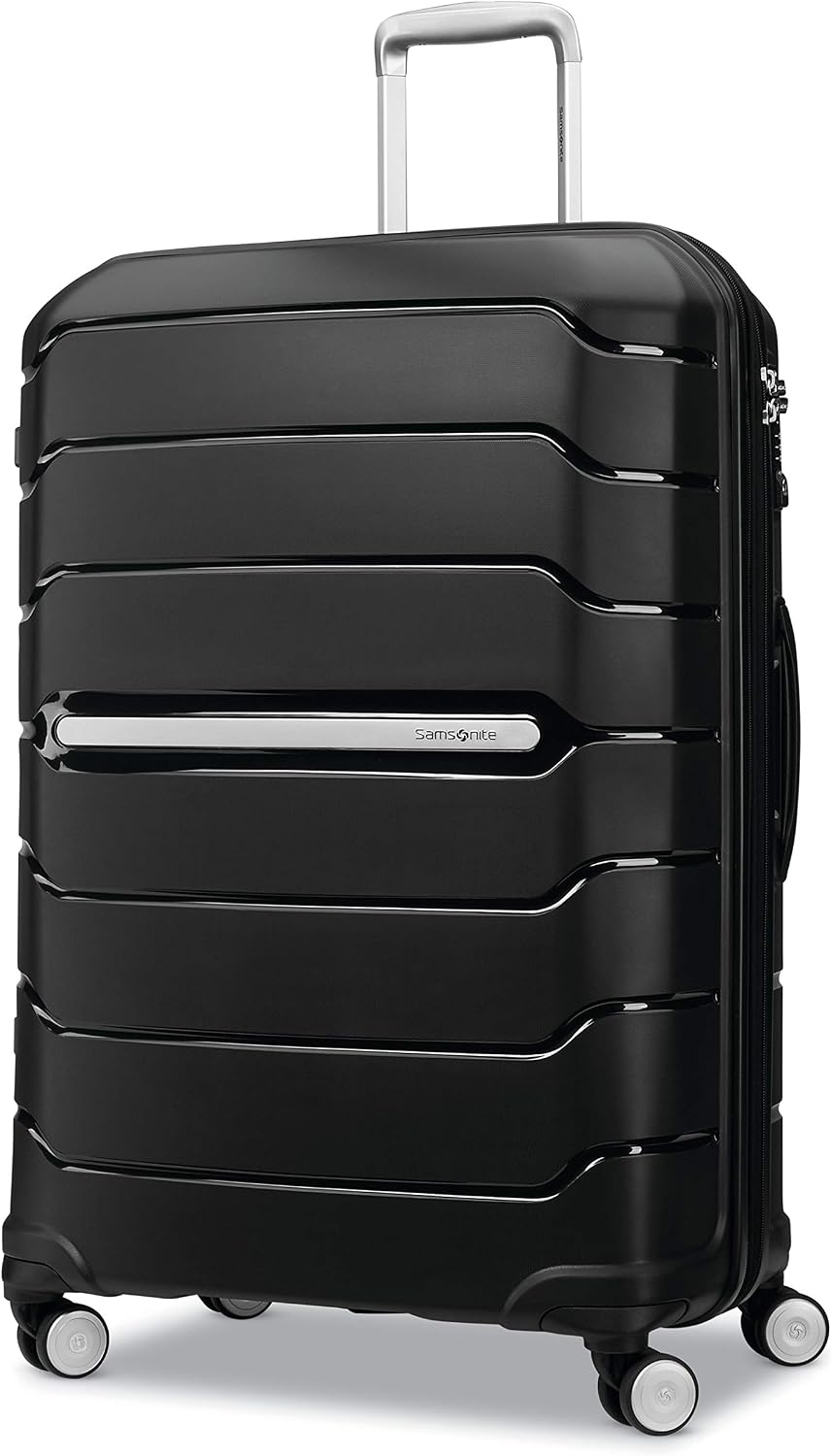 Samsonite Freeform Medium Luggage with Dual 360° Spinner Wheels - Checked Suitcase - TSA Lock, Airline-Approved - Lightweight Durable Polypropylene Expandable Hardshell - Amethyst Purple