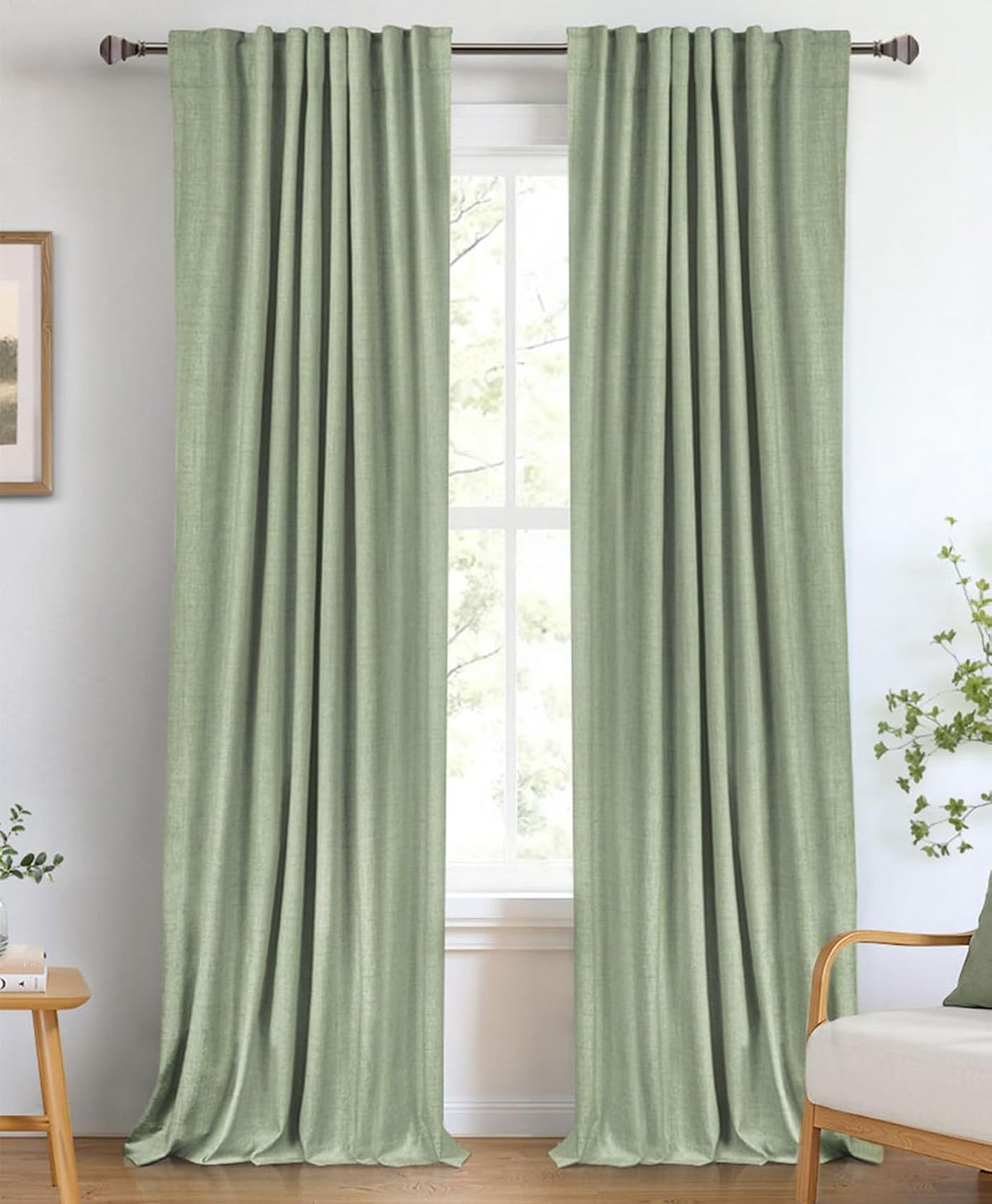 Blush Pink Total Blackout Sliding Door Curtains 96 Inches Long