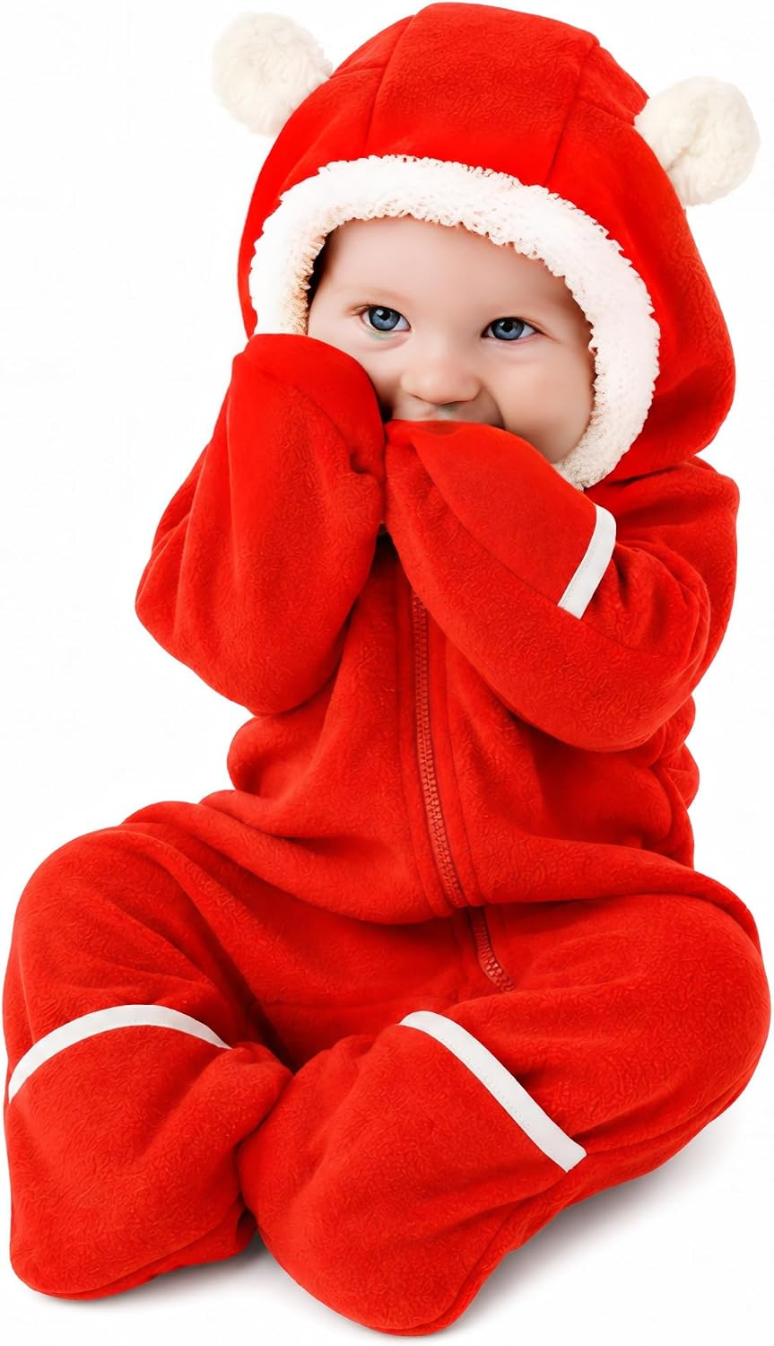 Cuddle Club Fleece Baby Bunting Bodysuit Hoodie, Newborn - 5T