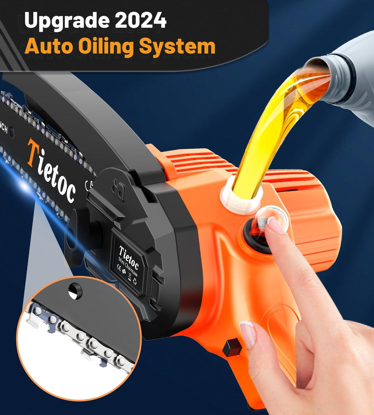 TIETOC 2-in-1 Brushless Pole Saw for Tree Trimming – 8" Mini Electric Chainsaw with 2×4000mAh Batteries, Auto Oiling, Tool-Free Adjustment,Cordless Battery Powered Saw for Home Garden Branch Cutting Father Jim Norris notebooks