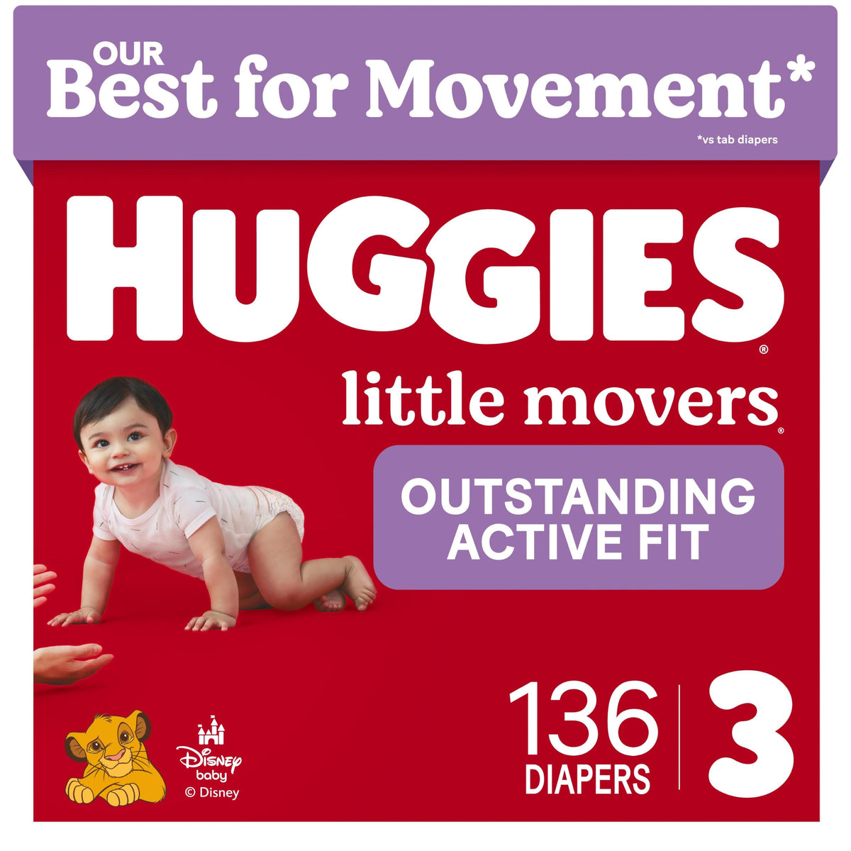 Huggies Little Movers Diapers Size 6, 108 Count (2 Packs of 54)