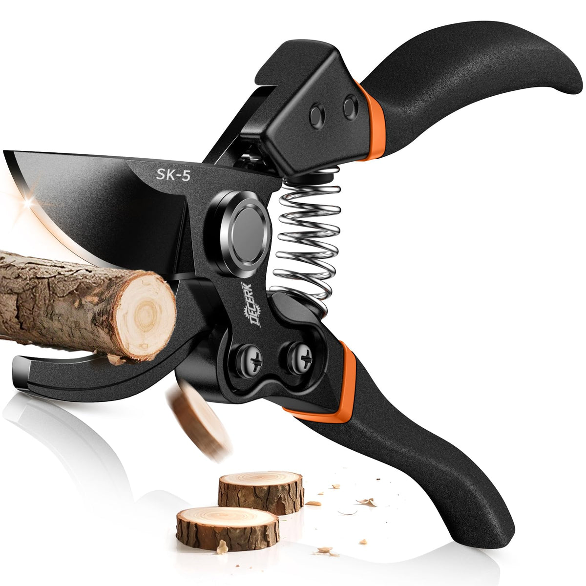 DECERK® 8.5" Professional Pruning Shears, Effortlessly Prunes 3/4" Branches Father Jim Norris notebooks