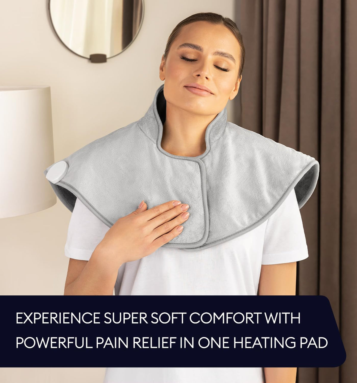 GENIANI XXL Heating Pad for Back Pain & Menstrual Pain Relief, Electric Throw Auto Shut Off,