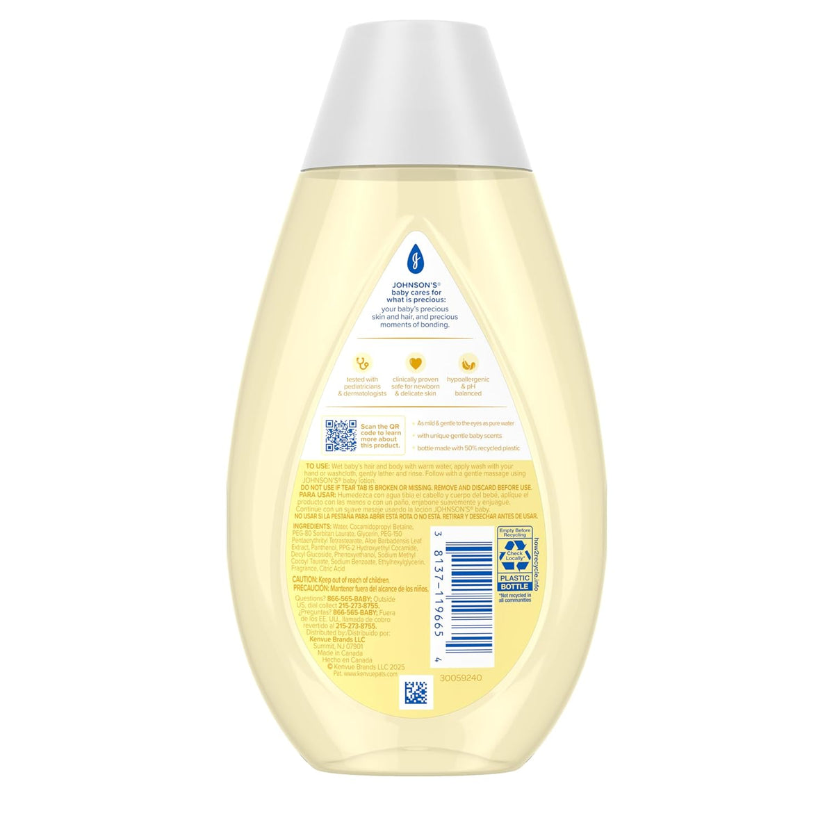 Johnson's Baby Head-to-Toe Wash & Shampoo, Tear Free, 27.1 fl. oz
