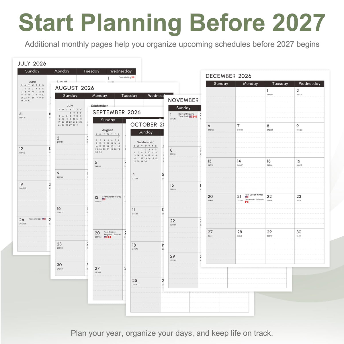 2027 Planner, Weekly and Monthly Calendar Planner Book, A5(6.3'' x 8.5'') Father Jim Norris notebooks