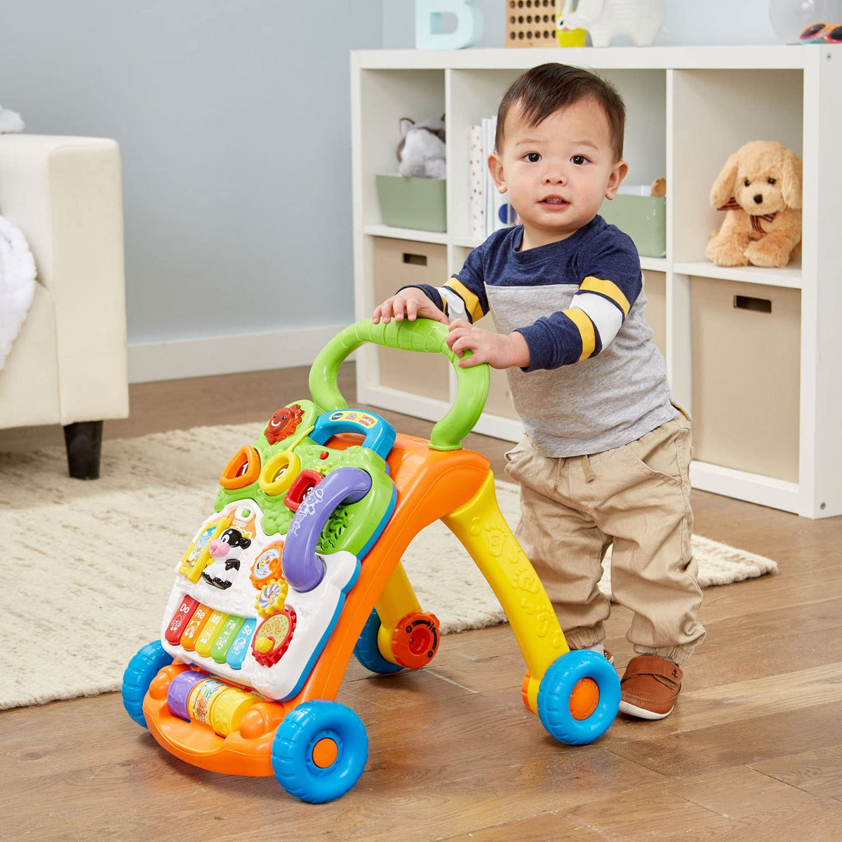 VTech Sit-to-Stand Learning Walker (Frustration Free Packaging), Blue