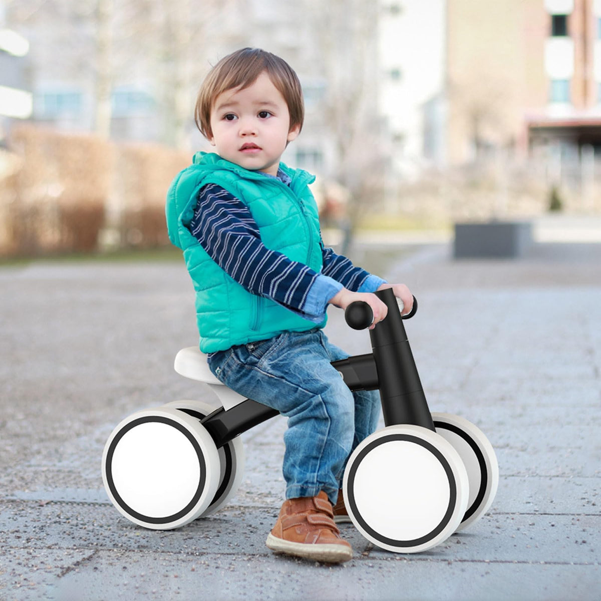 SEREED Baby Balance Bike for 1 Year Old Boy Girl, First Birthday Gift Toy