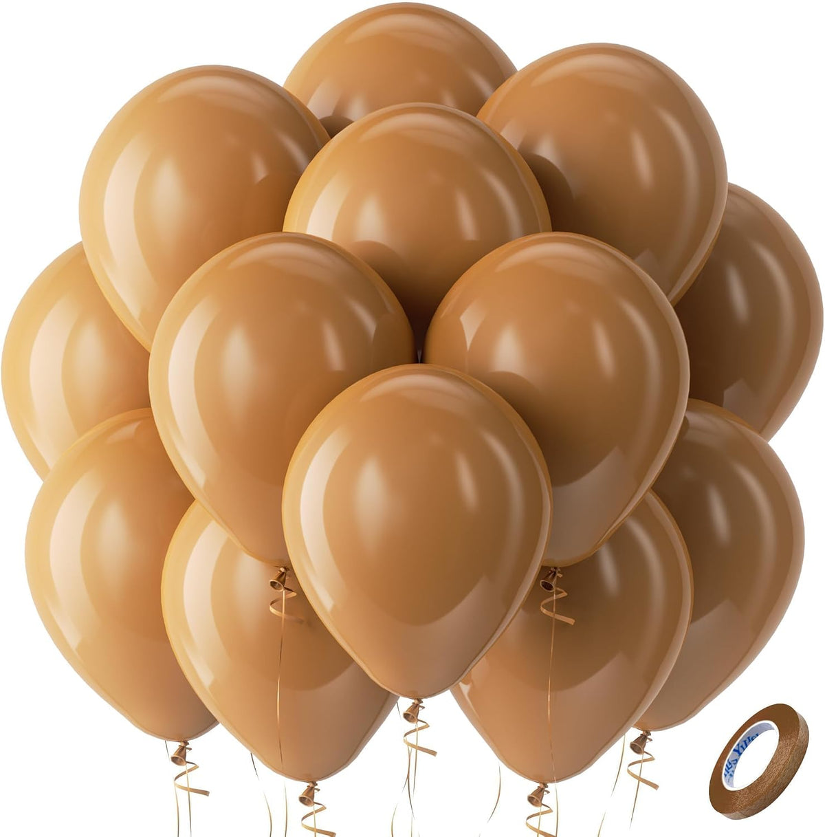 Bezente Assorted Latex Rainbow Balloons 100 Pack 12 inch