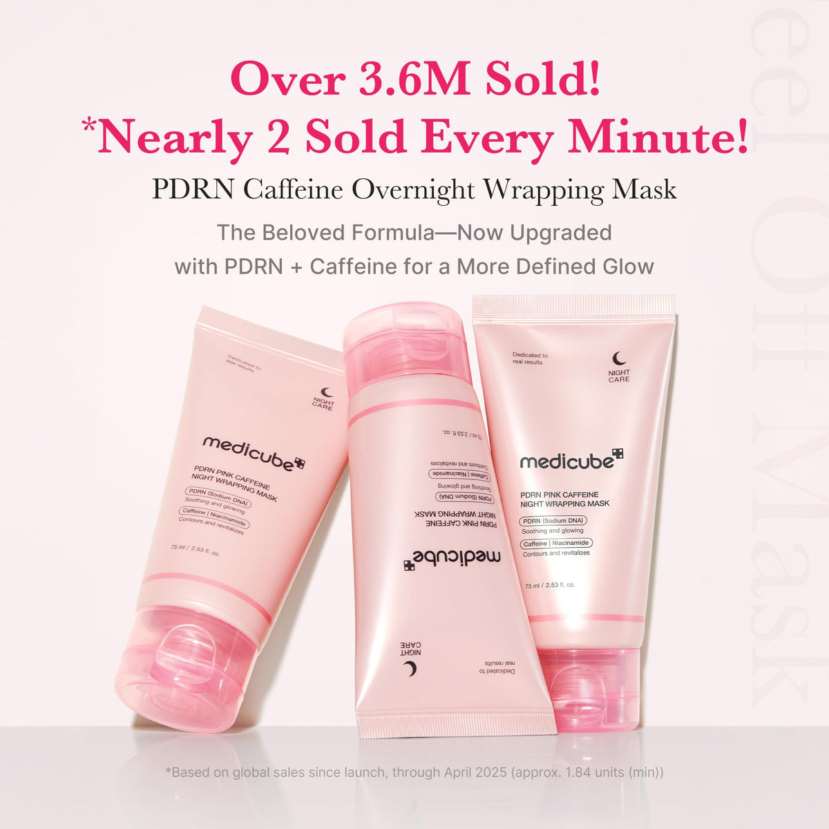 medicube Wrapping Mask Collagen Glazed Milky Glow - Daytime Peel Off Mask