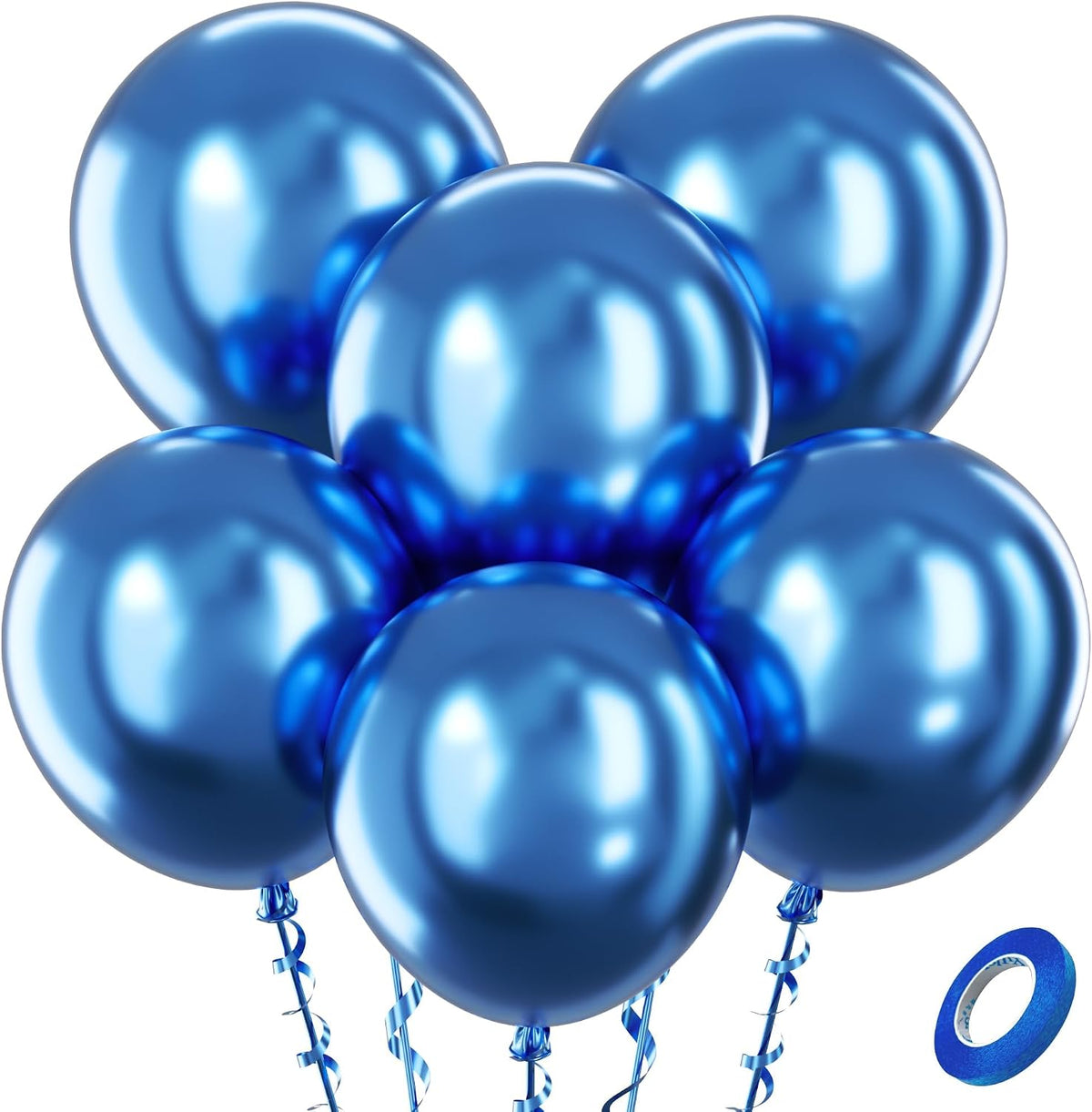 Bezente Assorted Latex Rainbow Balloons 100 Pack 12 inch