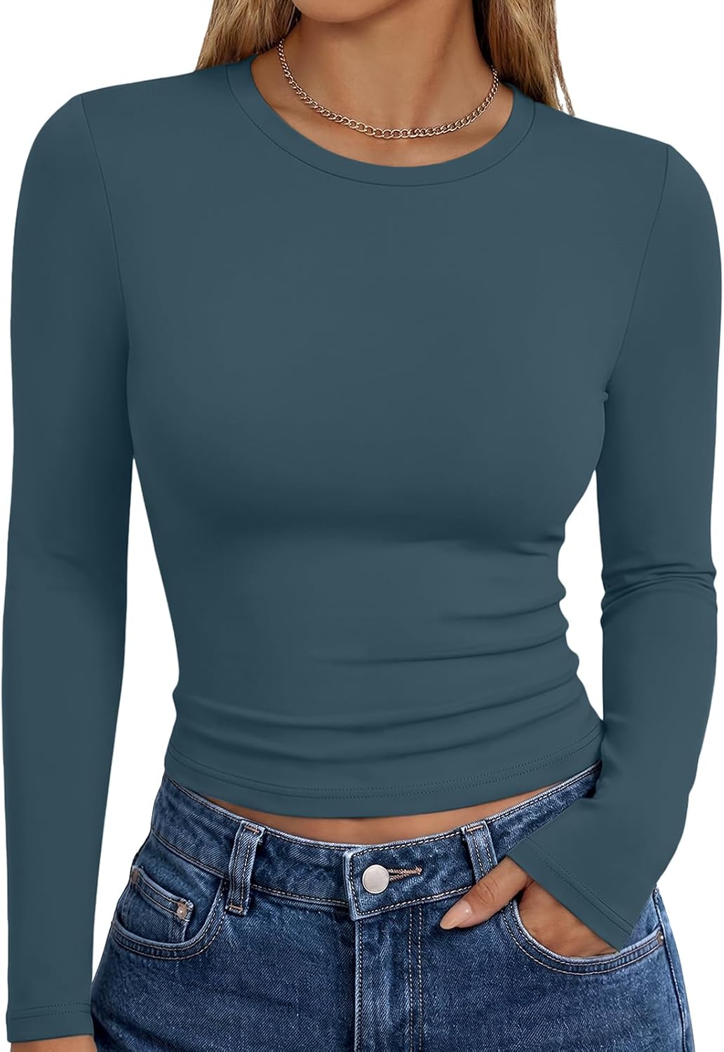Trendy Queen Womens Long Sleeve T Shirts Fall Fashion Basic Y2K Tops 2026 Father Jim Norris notebooks