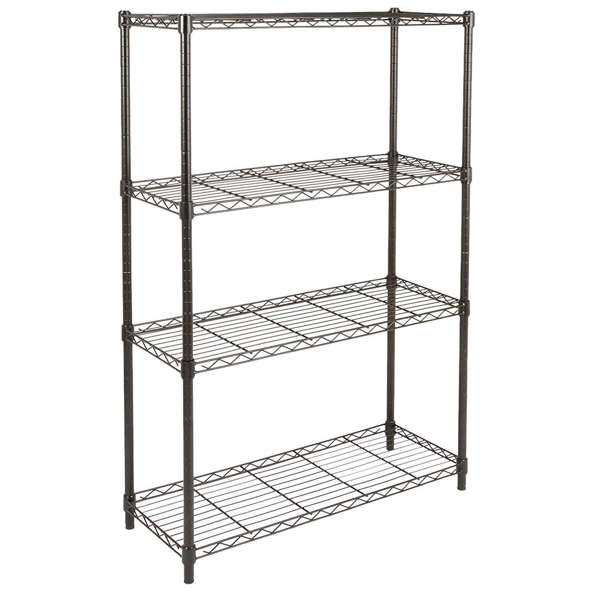 Amazon Basics 5-Shelf Adjustable Heavy Duty Steel Wire Storage Shelves for Garage