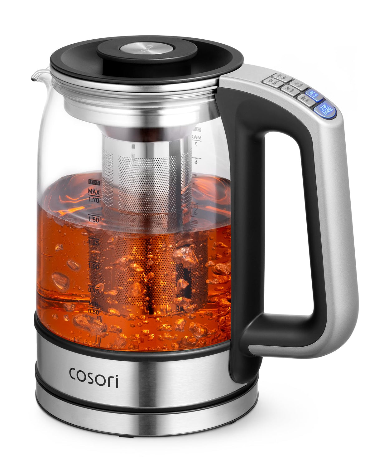 Cosori Electric Kettle, No Plastic Contact with Water, 1.7L, Black