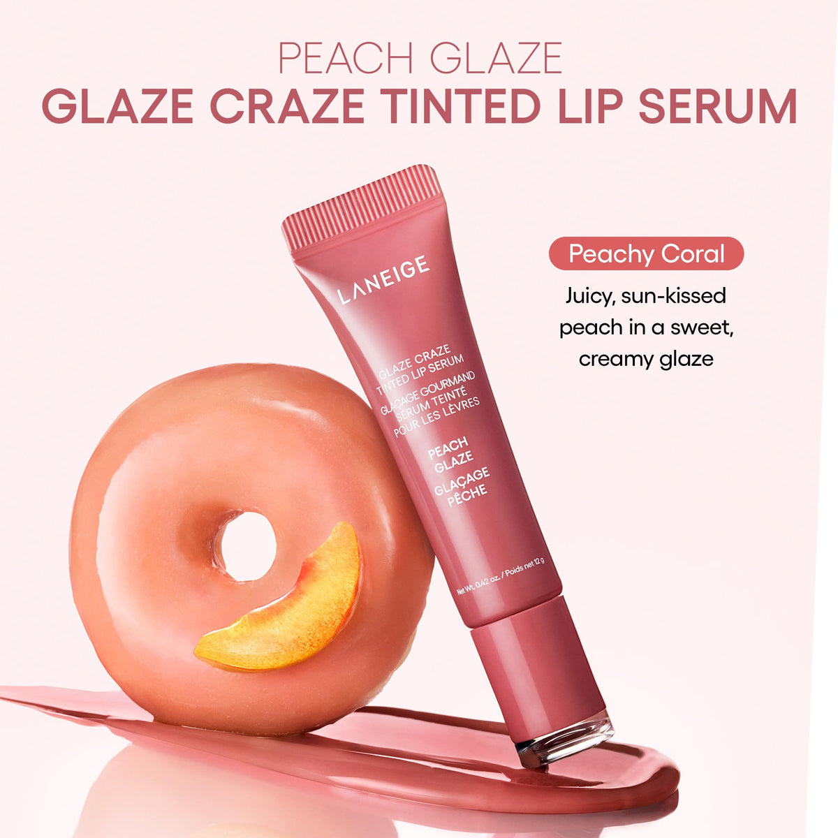 LANEIGE Glaze Craze Tinted Lip Serum with Plumping Polypeptides Father Jim Norris notebooks