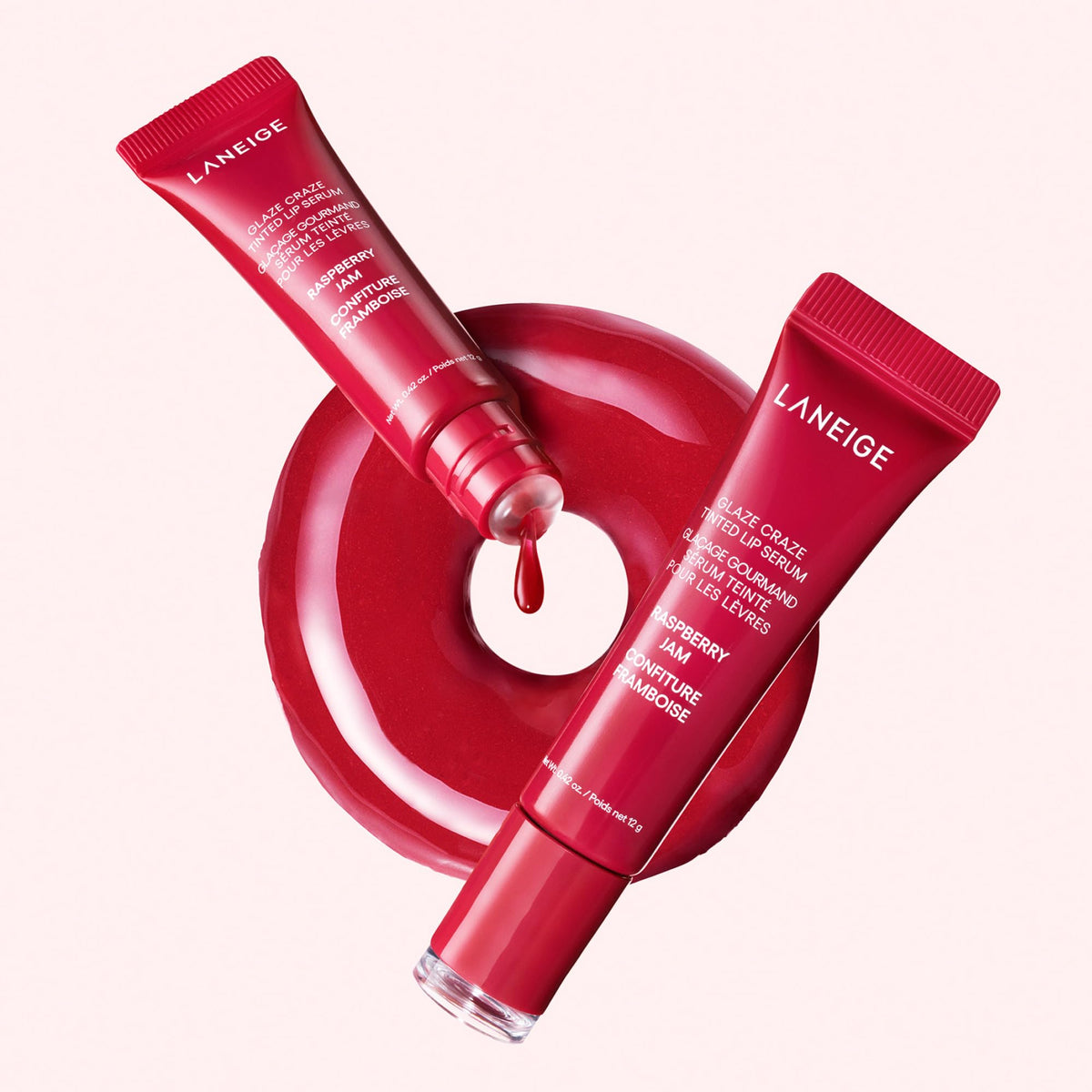 LANEIGE Glaze Craze Tinted Lip Serum with Plumping Polypeptides Father Jim Norris notebooks
