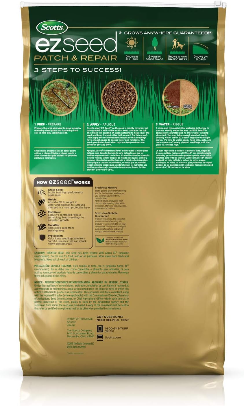 Scotts EZ Seed Patch & Repair Sun and Shade, 10 lbs. Father Jim Norris notebooks