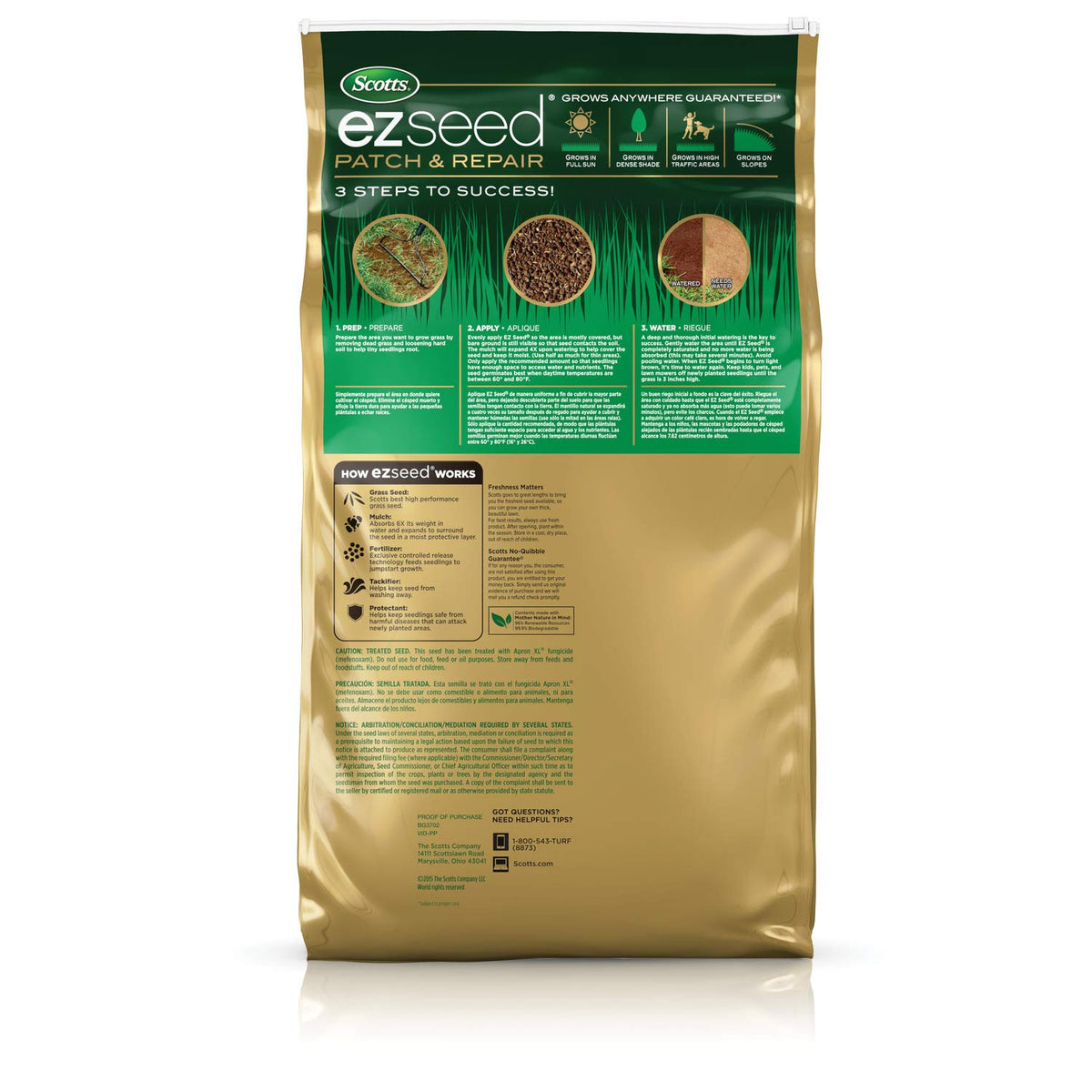 Scotts EZ Seed Patch & Repair Sun and Shade, 10 lbs. Father Jim Norris notebooks