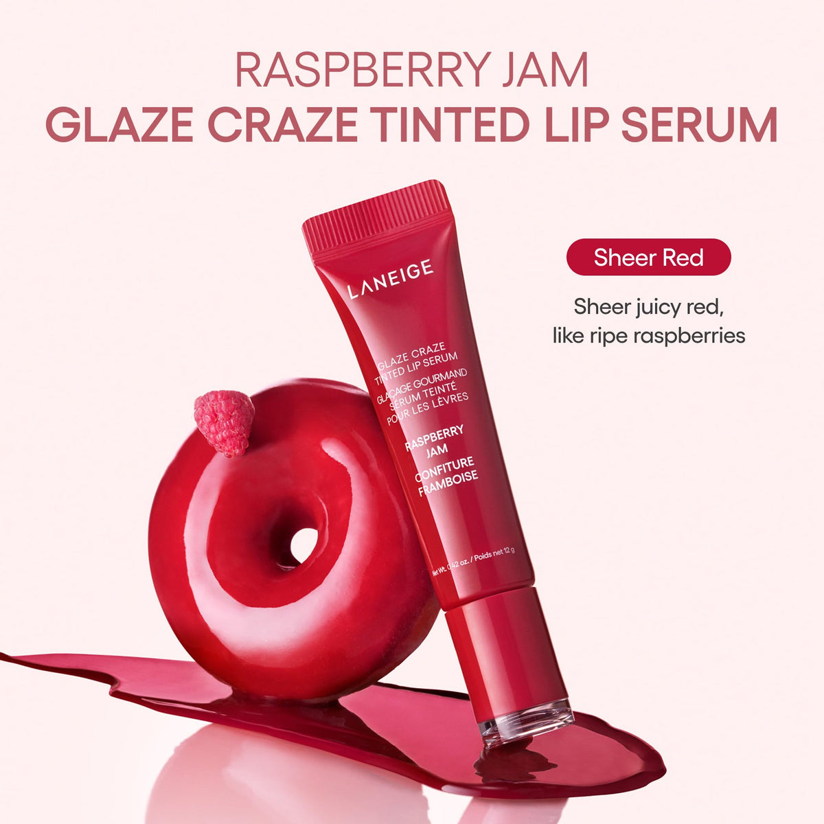 LANEIGE Glaze Craze Tinted Lip Serum with Plumping Polypeptides Father Jim Norris notebooks