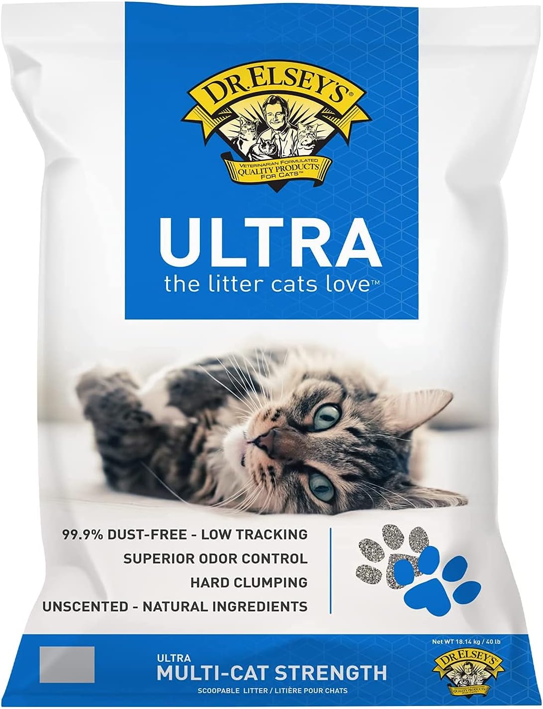 Dr. Elsey's Ultra UnScented Clumping Clay Cat Litter 40 lb. Bag Father Jim Norris notebooks