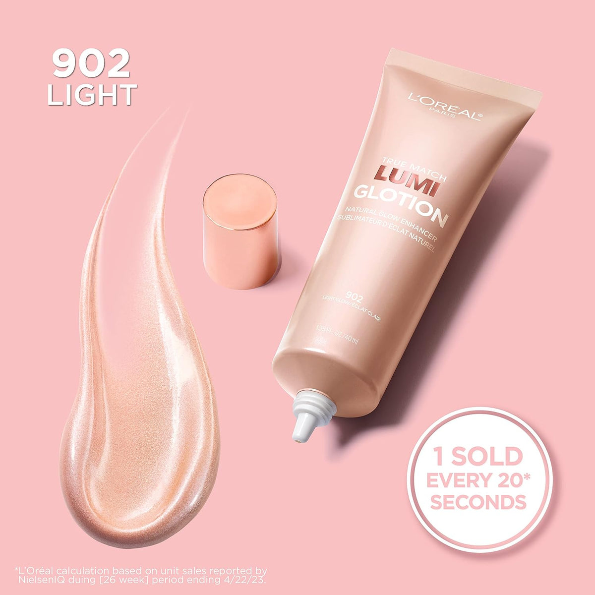L'Oreal Paris Makeup True Match Lumi Glotion, 903 Medium, 1.35 fl oz