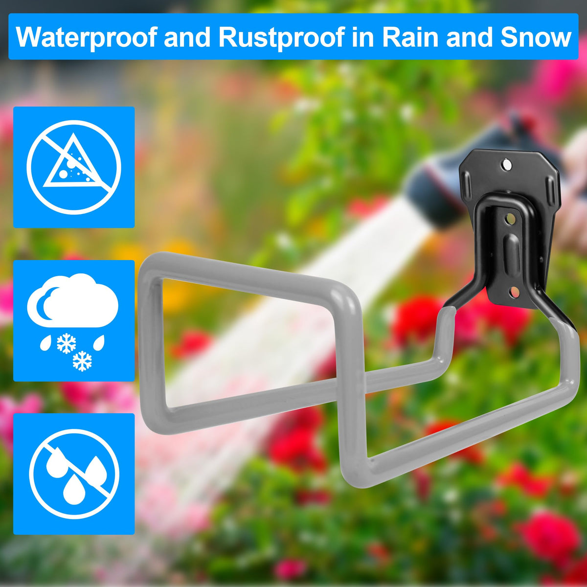 PeoMev Hose Holder Wall Mount Metal Hose Hook Garden Hose Rack Father Jim Norris notebooks