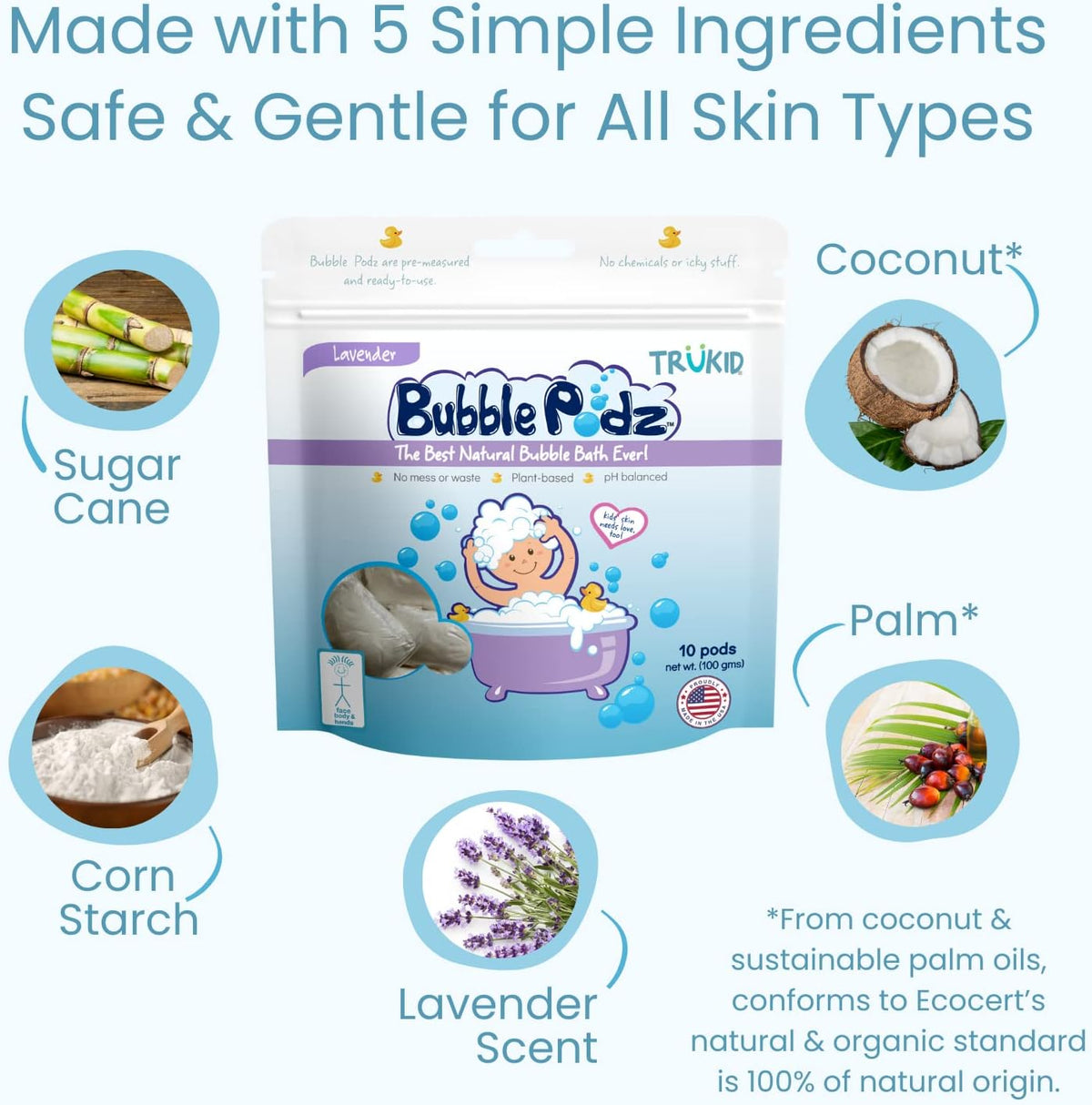 TruKid Bubble Podz Bubble Bath for Kids,