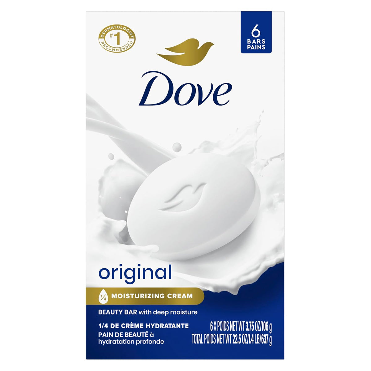 Dove Beauty Bar Soap Original 8 Count for Soft