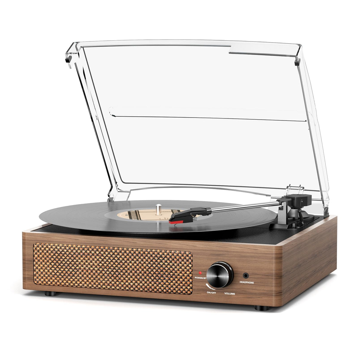 Vinyl Record Player Turntable with Built-in Bluetooth Receiver & 2 Stereo Speakers, 3 Speed 3 Size Portable Retro Record Player for Entertainment and Home Decoration Father Jim Norris notebooks