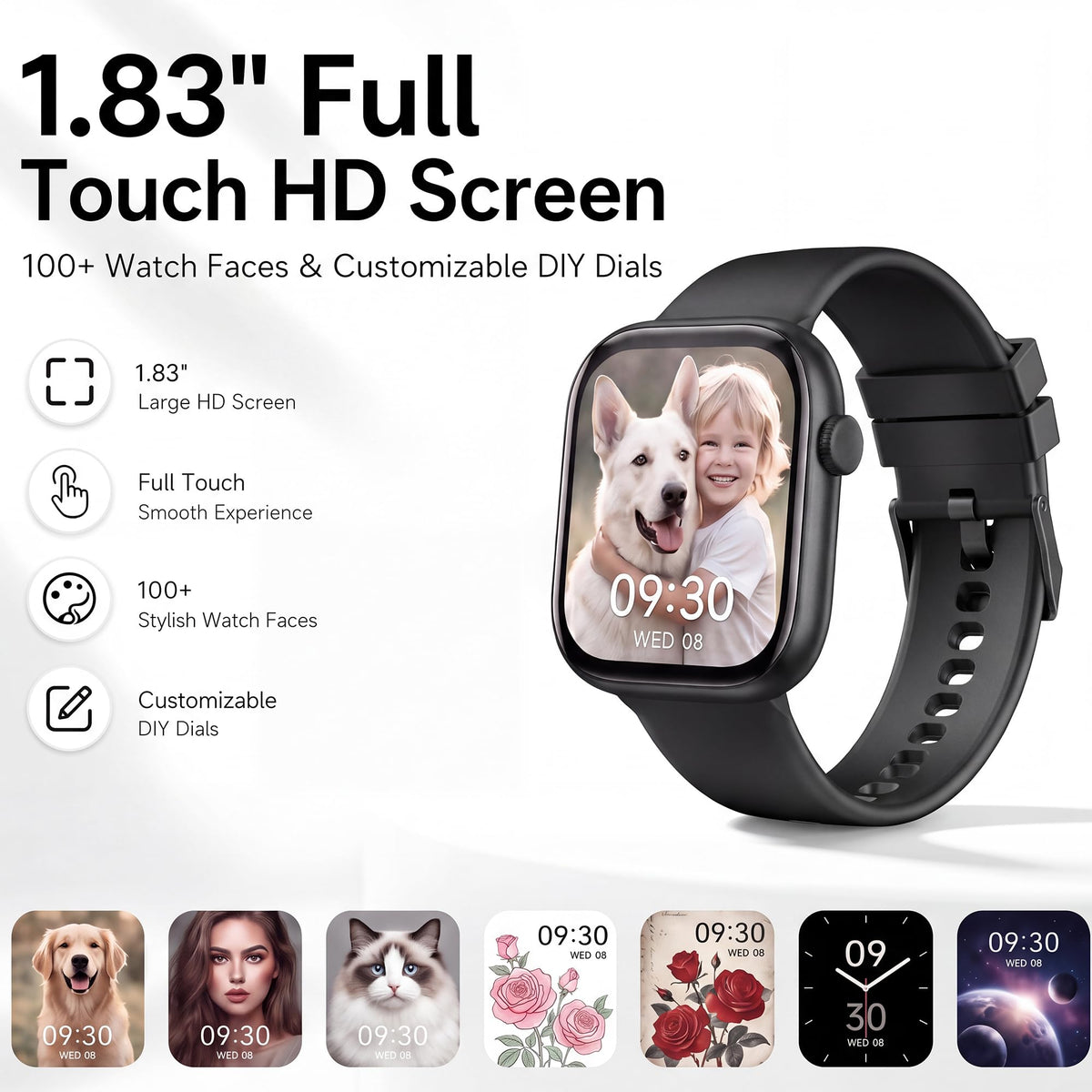 Smart Watch for Women, 1.83"HD Fitness Trackers with Answer/Calls, 2 Bands Father Jim Norris notebooks
