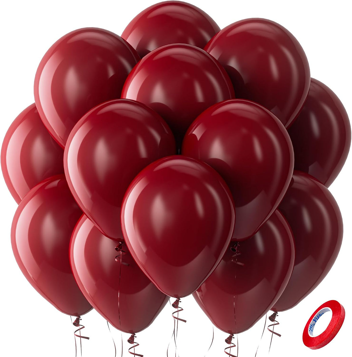 Bezente Assorted Latex Rainbow Balloons 100 Pack 12 inch
