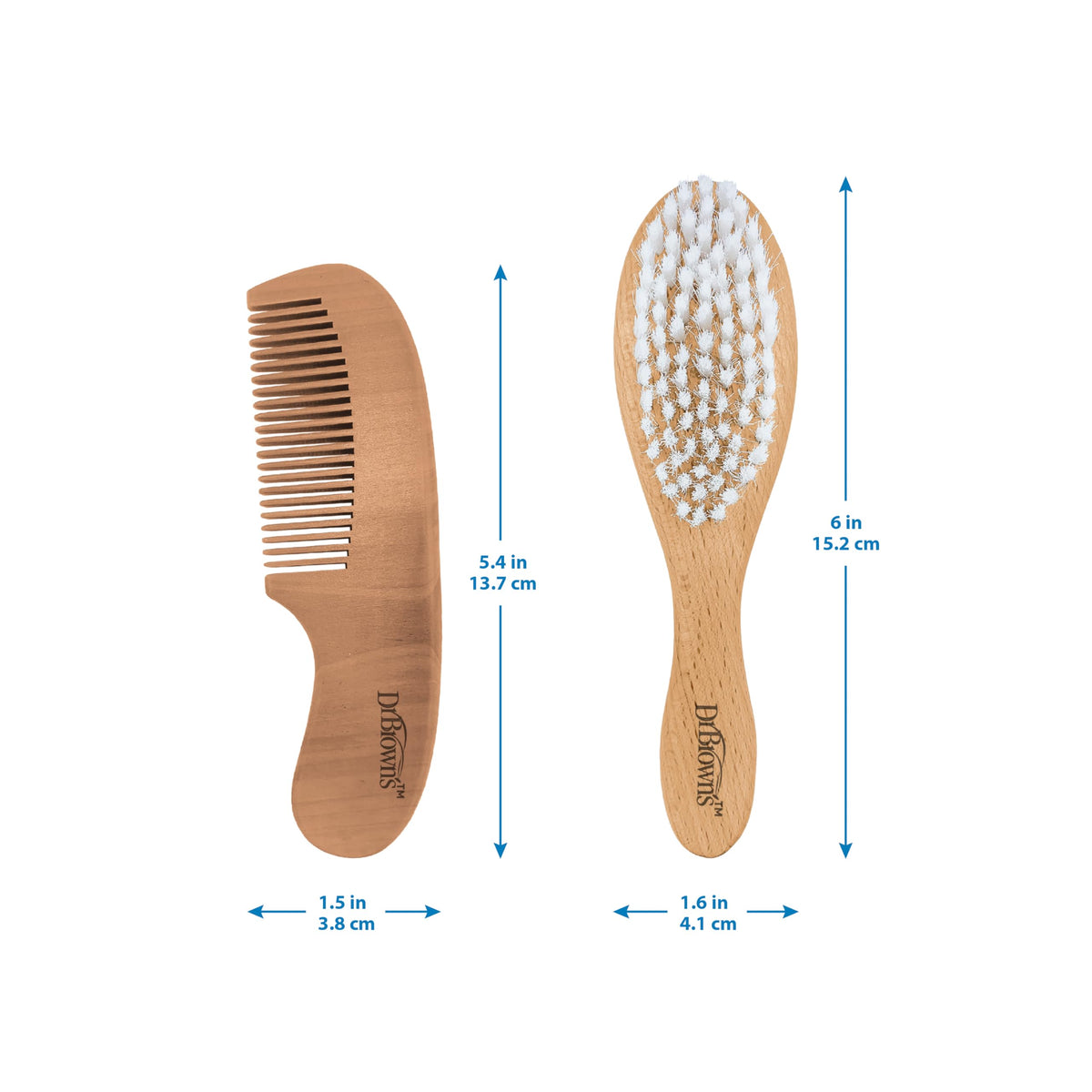 Dr. Brown's Soft and Safe Baby Brush + Comb