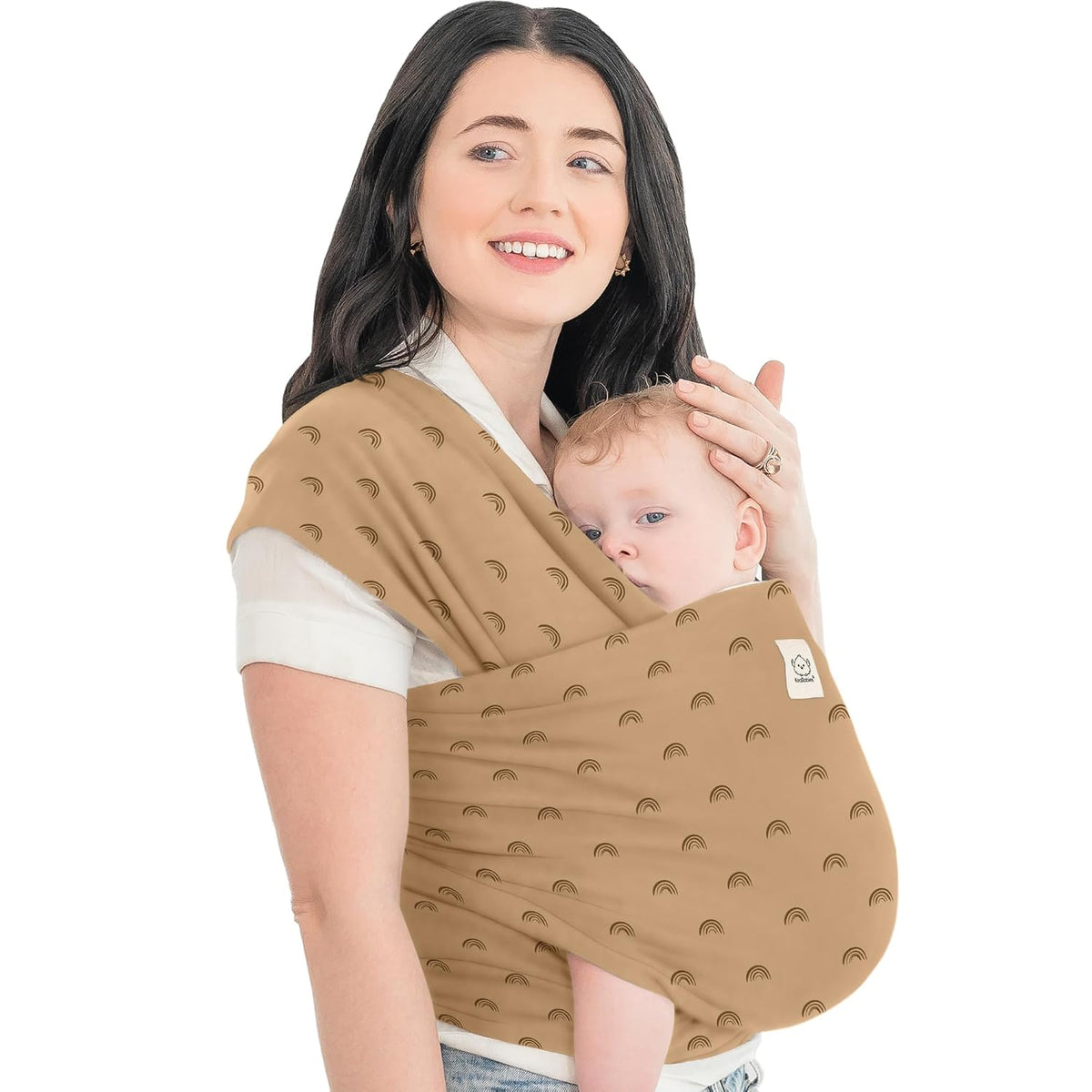 KeaBabies Baby Wrap Carrier, All in 1 Original Baby Carrier, Trendy Black